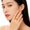 Hyacinth esmalte color flores anillos de seda moda mujer luz lujo premium calado anillos de comida 2026 nuevo live burst accesorios Specification image